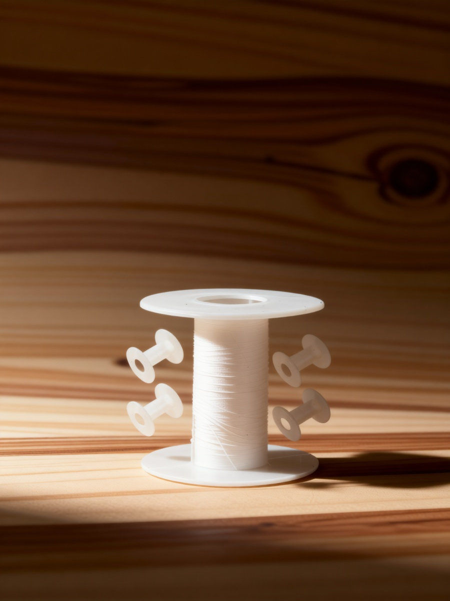 Embroidery Craft - 5Pcs Plastic Wire Spools Transparent I-Shaped