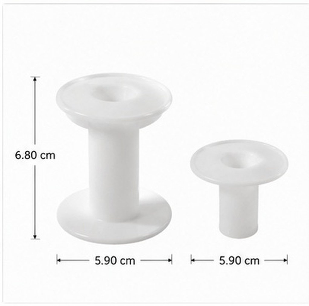 Embroidery Craft - 10Pcs Plastic Spools White Versatile Empty