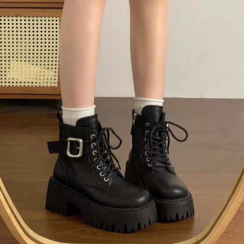 Guipure Lace Panel - Fashion Women Ankle Boots 2025 Autumn