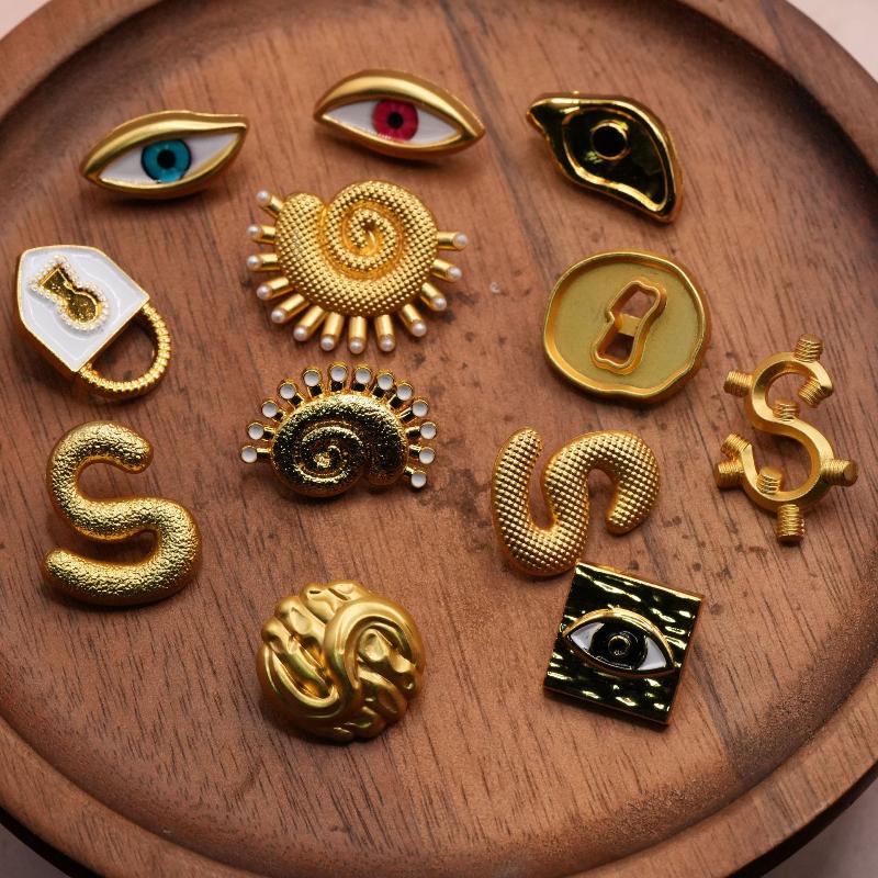 Vintage Metal Button Heart Sha - огляд і ціна Embellish Craft