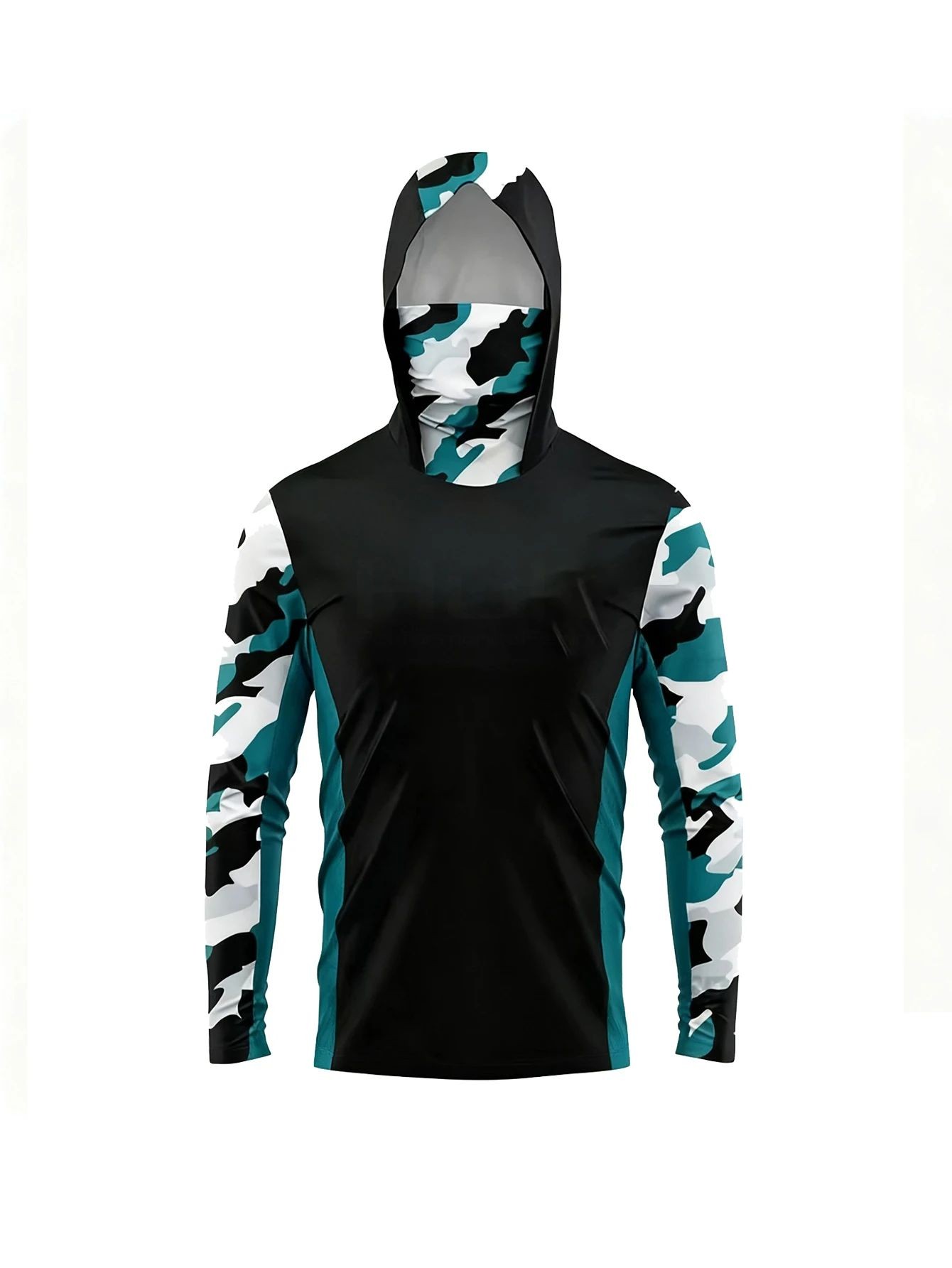 Outdoor Men Fishing Hooded Shi - огляд і ціна Embellish Knit