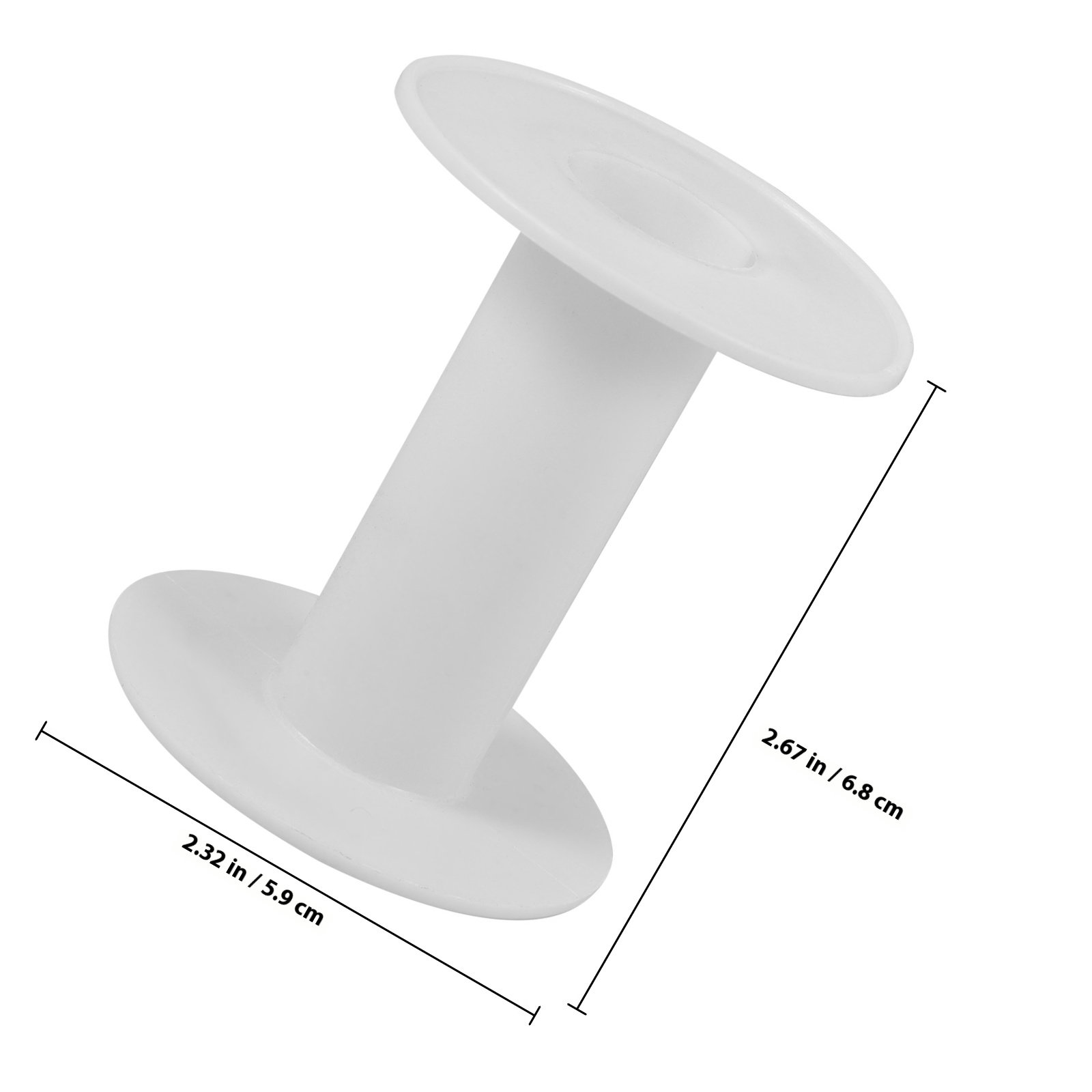 10Pcs Plastic Spools White Ver - огляд і ціна Embroidery Craft