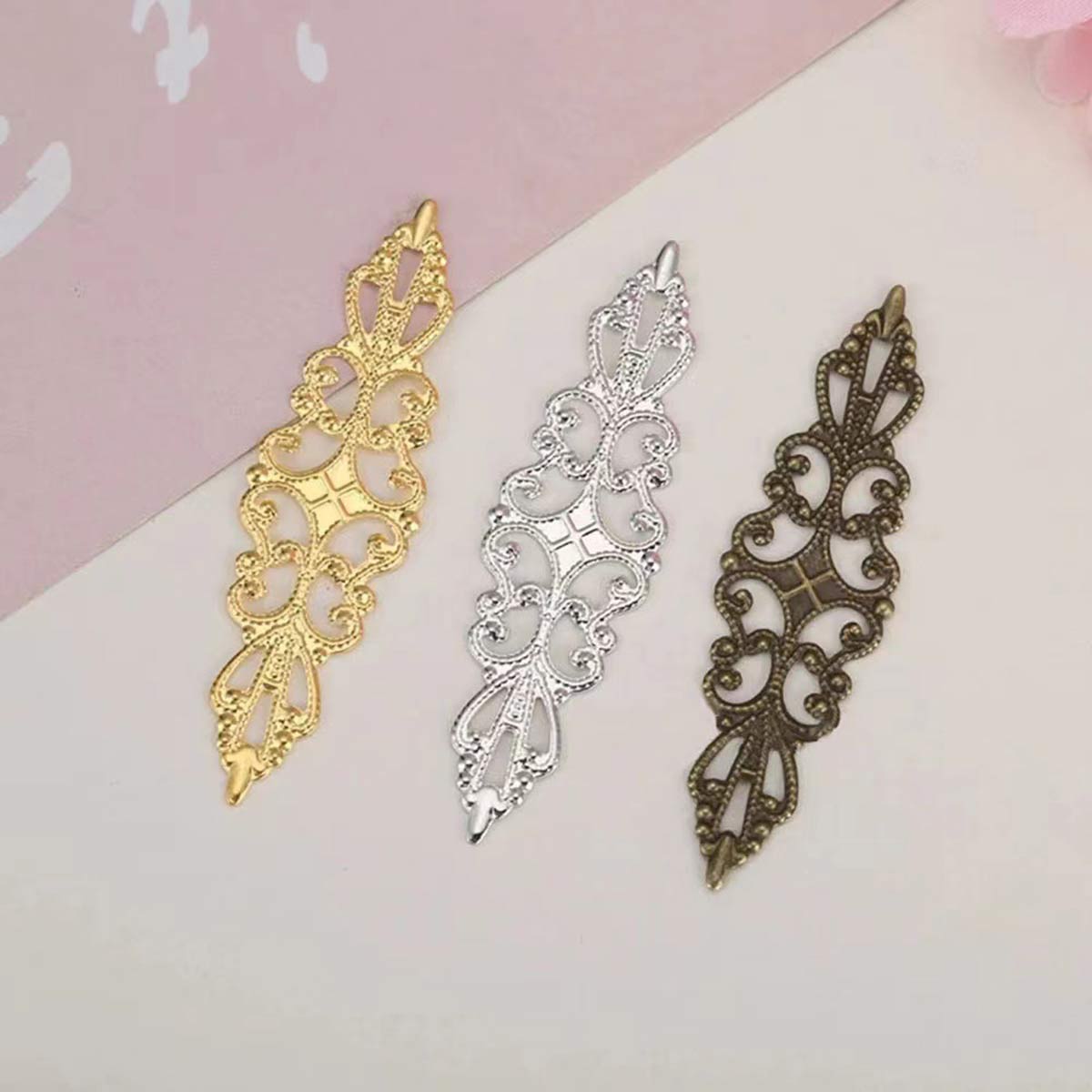 200PCS Hollow Rhombus Charm Fi - огляд і ціна Embellish Craft