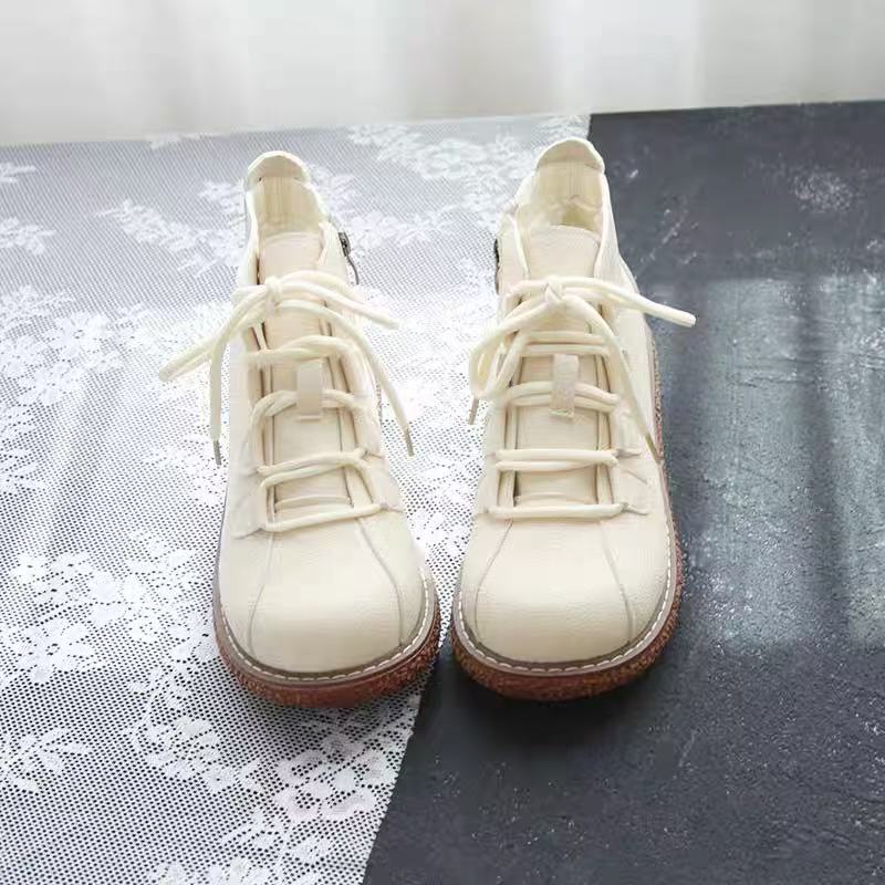 Careaymade-Vintage Lace Up boo - огляд і ціна Guipure Lace Panel