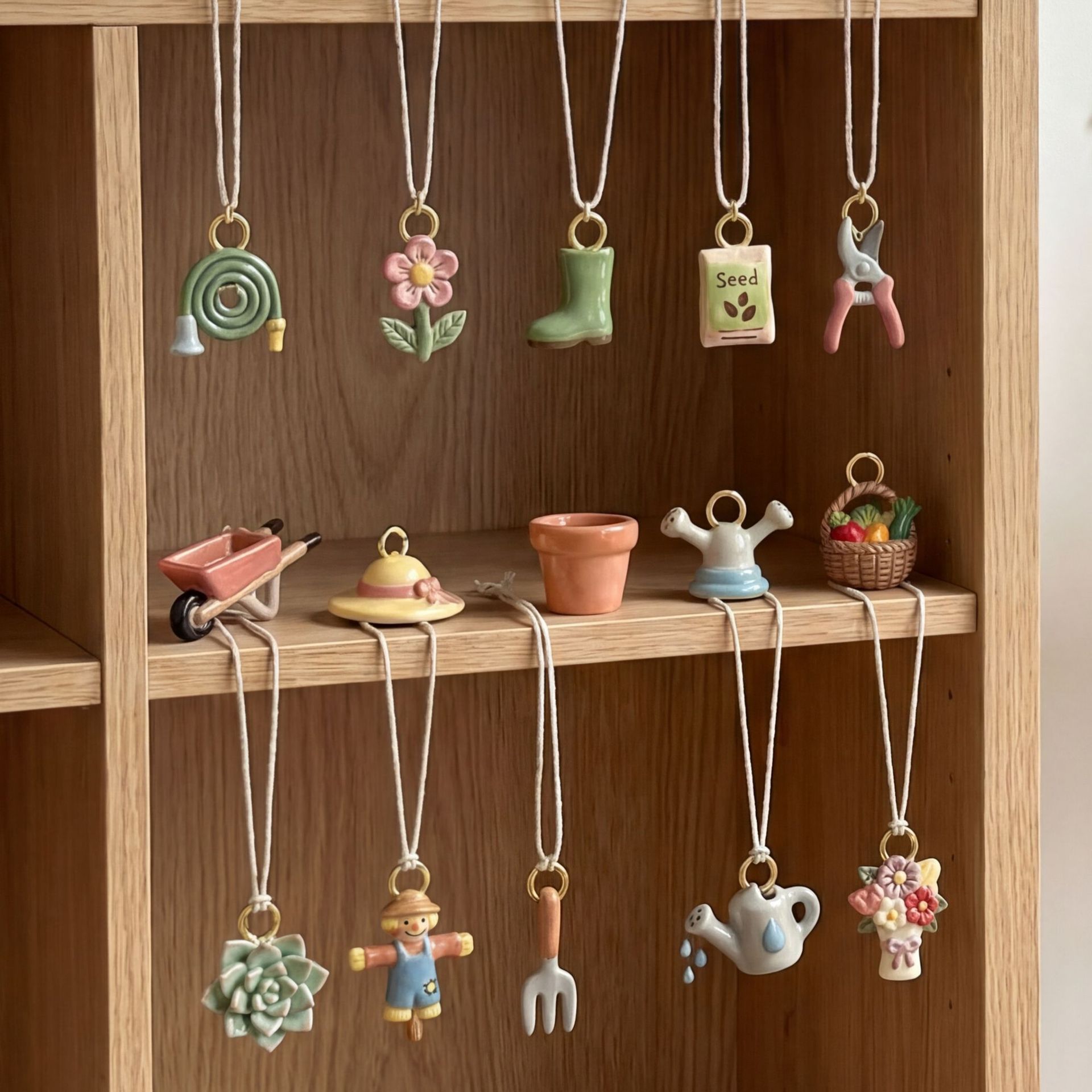 5Pcs Garden Series Fork Charms - огляд і ціна Embellishment Crafts