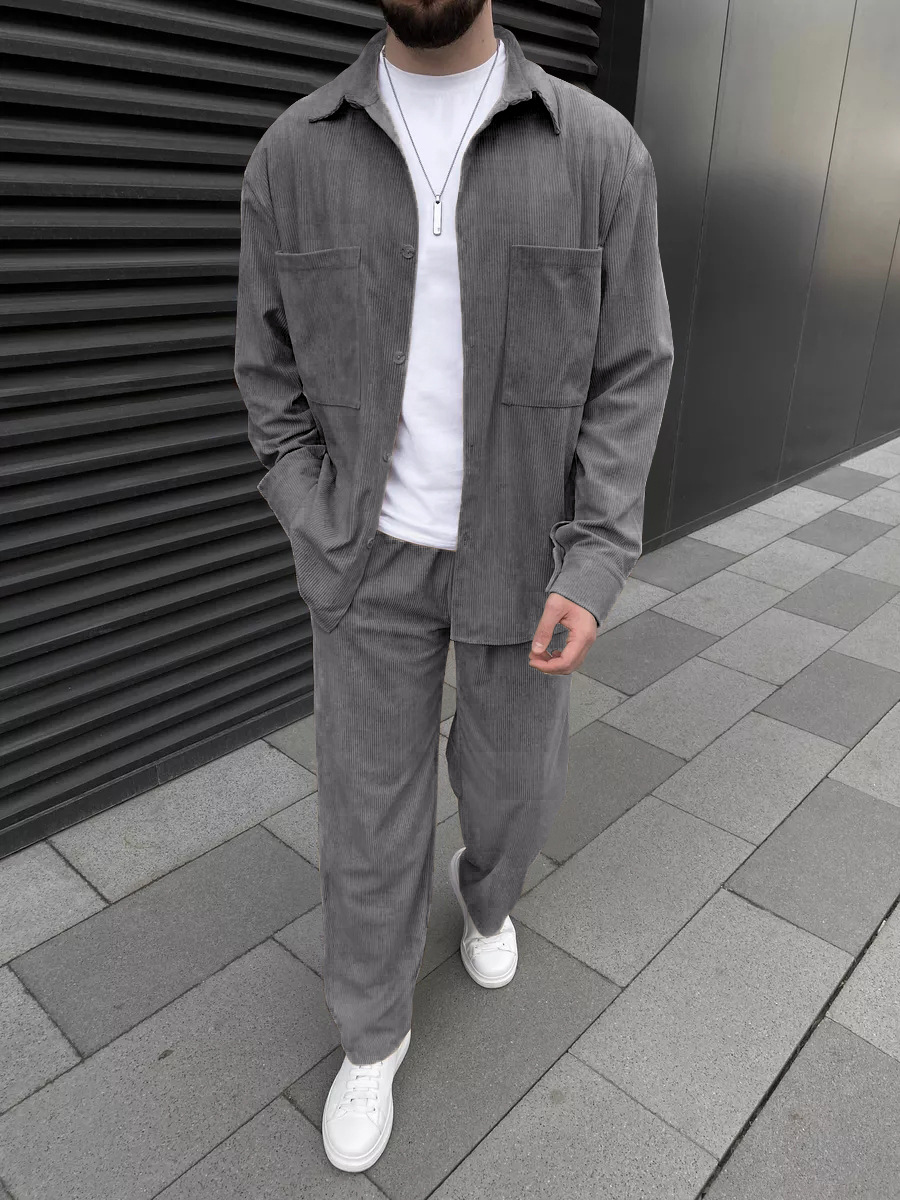 Men's Corduroy Two-Piece Outfi - огляд і ціна Embellish Knit
