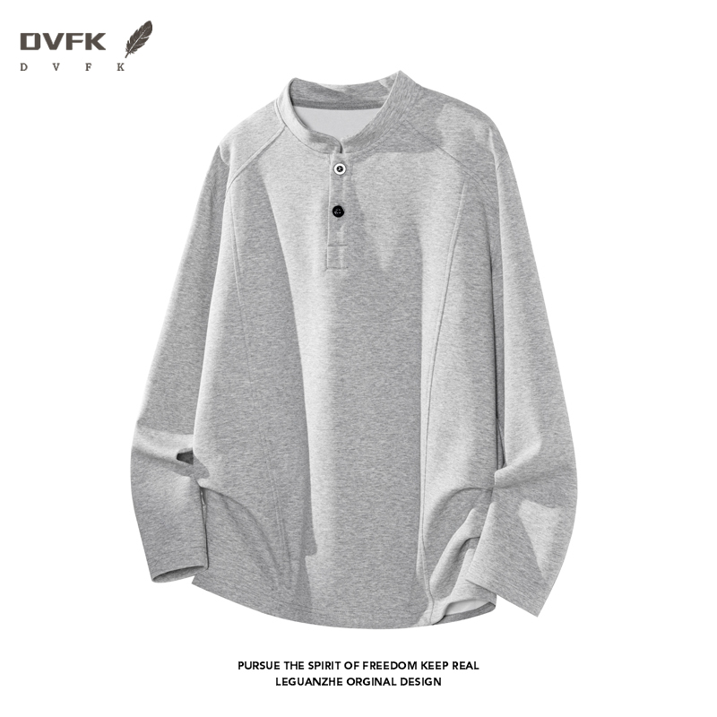 Men Raglan Sleeve Henley Long  - огляд і ціна Embellish Knit