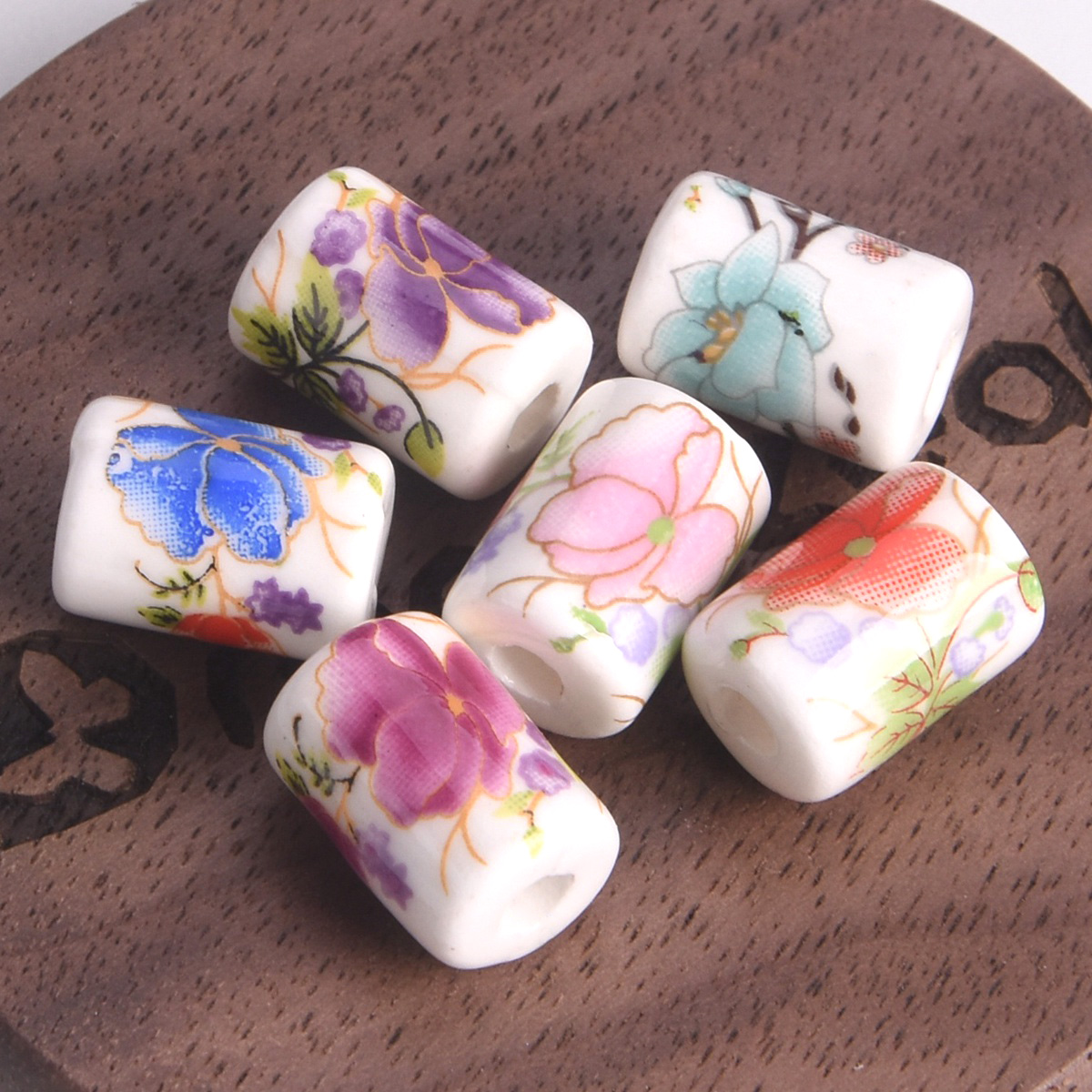 10pcs 12x9mm Cylinder Shape Fl - огляд і ціна Embellishment Crafts