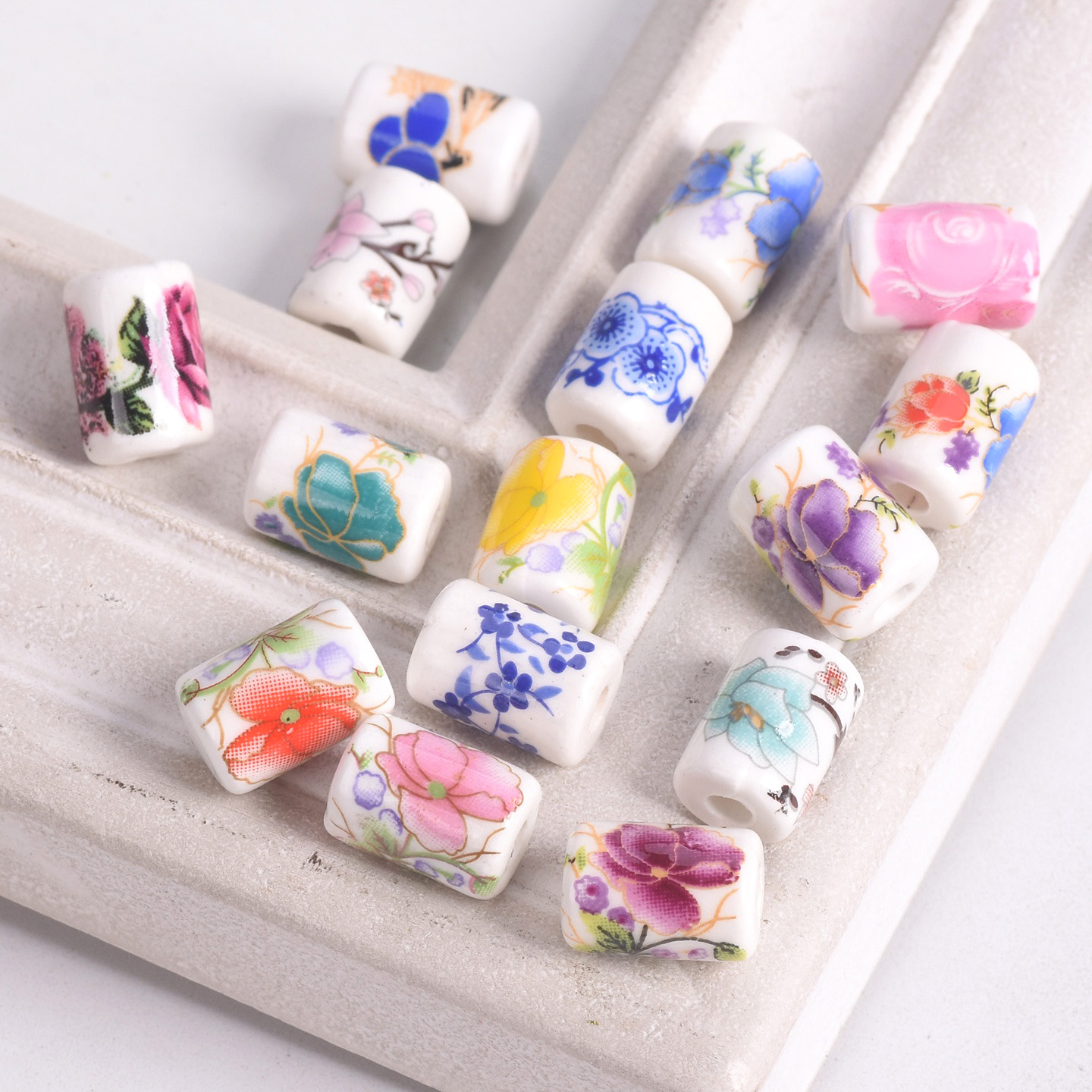 10pcs 12x9mm Cylinder Shape Fl - огляд і ціна Embellishment Crafts