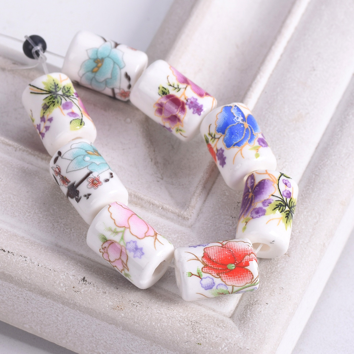 10pcs 12x9mm Cylinder Shape Fl - огляд і ціна Embellishment Crafts